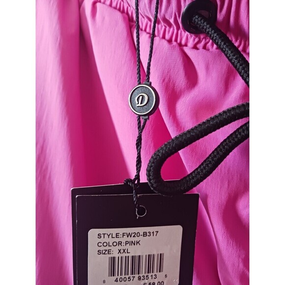 Decibel Buckle Strap Cargo Pants Streetwear Pockets Pink 2XL - Picture 9 of 10